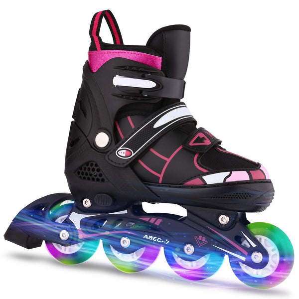 Inline Skates Adjustable Women Men Kids Roller Skates Via Amazon