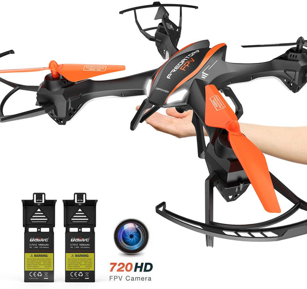 DBPOWER Cool Big Size App Controlled RC Drone with FPV 720P HD Camera Via Amazon