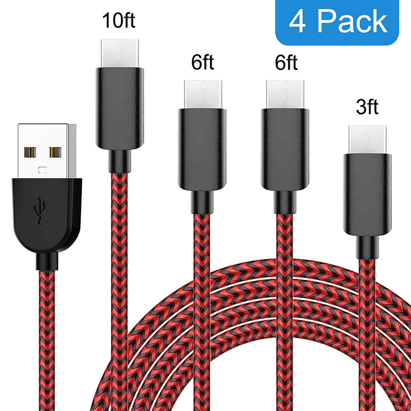 4 Pack Type C Fast Charger Cord Via Amazon