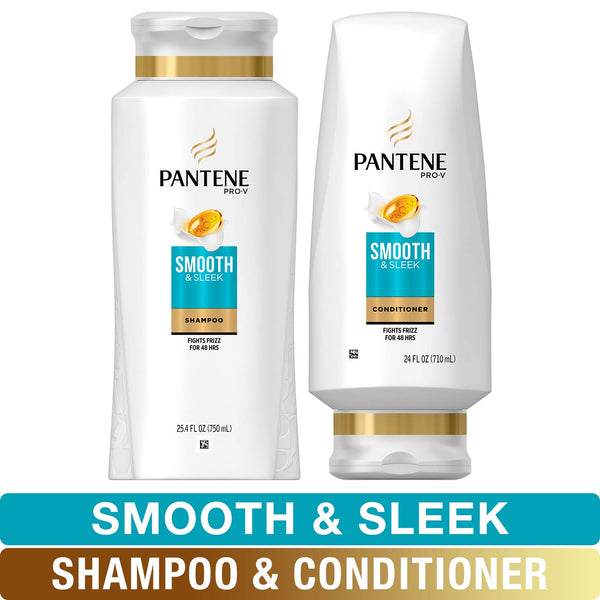 Pantene, Shampoo and Sulfate Free Conditioner Kit, Pro-V Smooth and Sleek Via Amazon