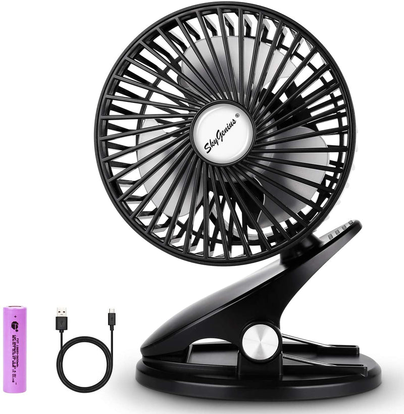 USB Rechargeable Clip on Stroller Fan Via Amazon