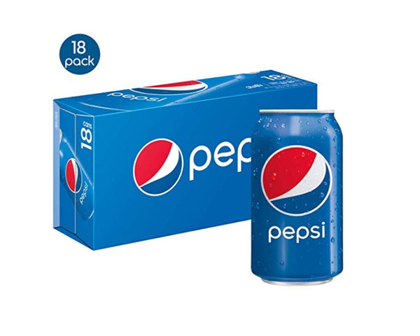 Pack of 18 Pepsi in Cans Via Amazon