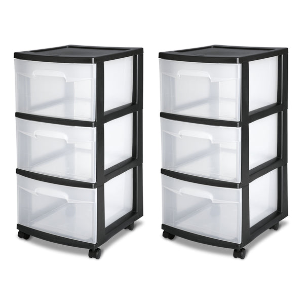 Sterilite 3 Drawer Cart, 2-Pack Via Amazon