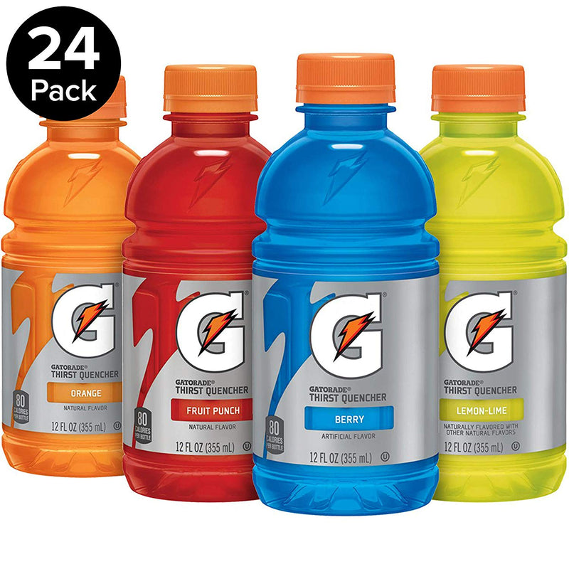 Gatorade Classic Thirst Quencher, Variety Pack, 12 Ounce Bottles (Pack of 24) Via Amazon