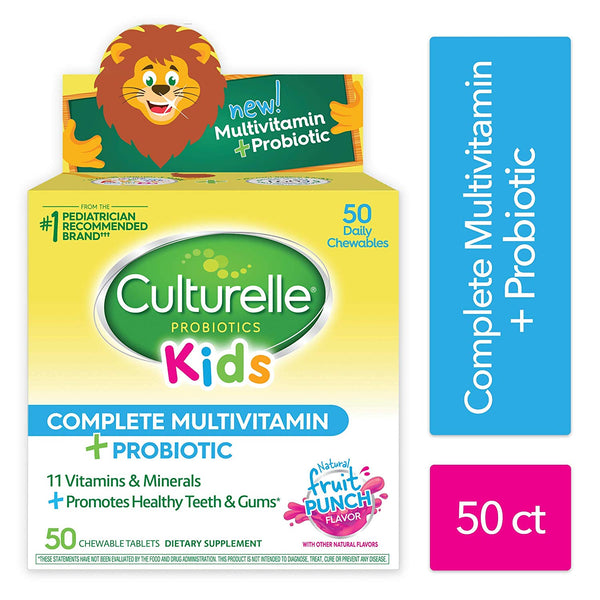 Culturelle Kids Complete Multivitamin Plus Probiotic Chewable Via Amazon