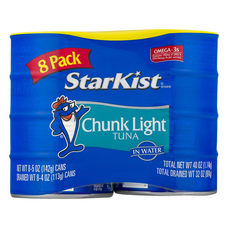 StarKist Chunk Light Tuna in Water, 5 Ounce Cans (Pack of 8) Via Amazon