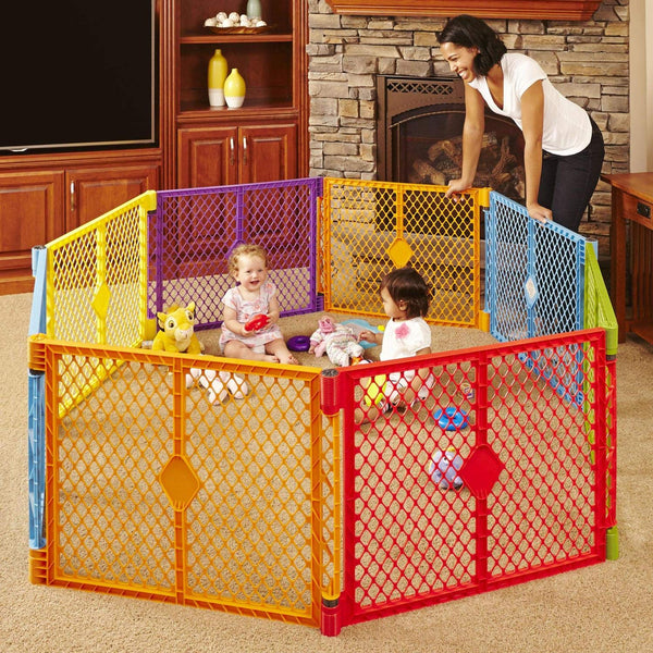 Toddleroo by North States Superyard Colorplay 8 Panel Baby Play Yard via Amazon