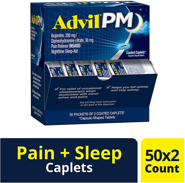 Advil PM Pain Reliever 100 Count Via Amazon