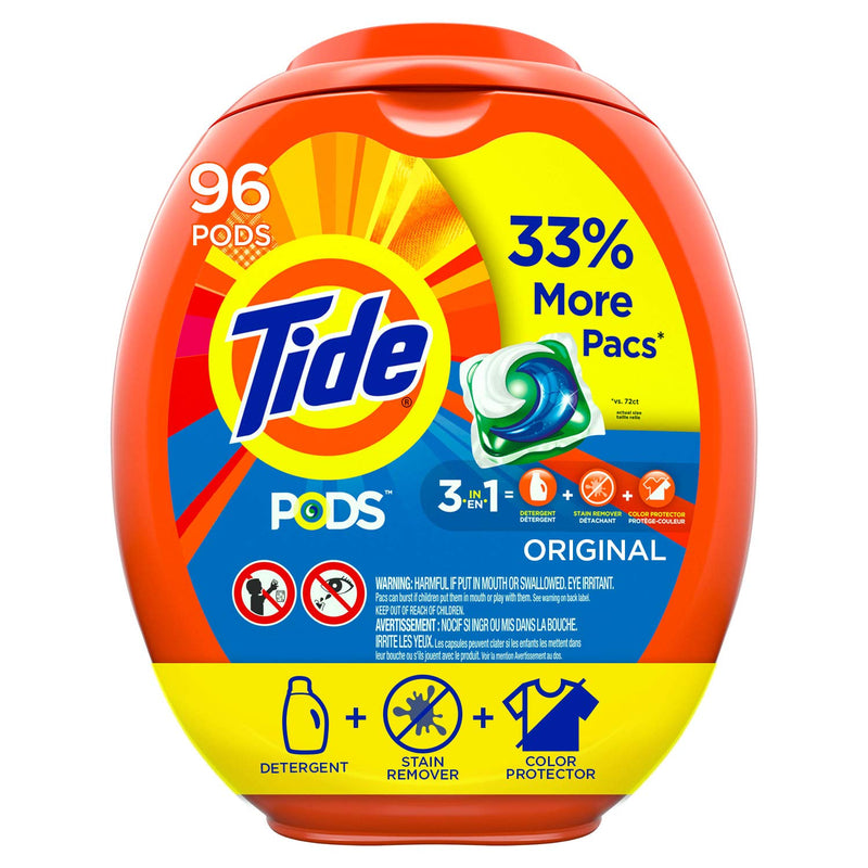96-Count Tide Pods Laundry Detergent Liquid Pacs (various scents) Via Amazon ONLY$16.00 Shipped! (Reg $21.44)