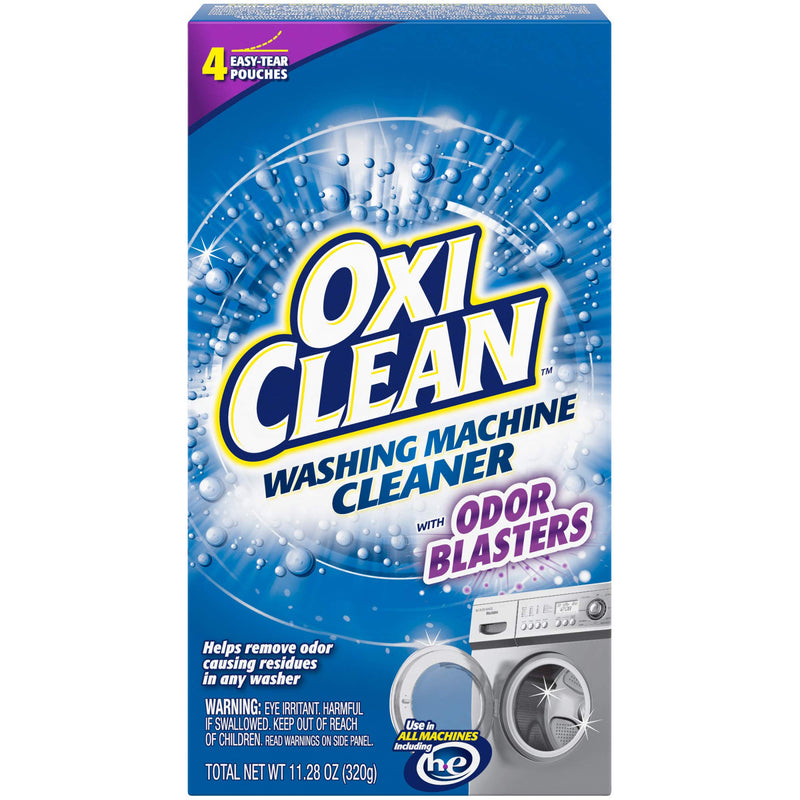 OxiClean Washing Machine Cleaner with Odor Blasters, 4 Count Via Amazon