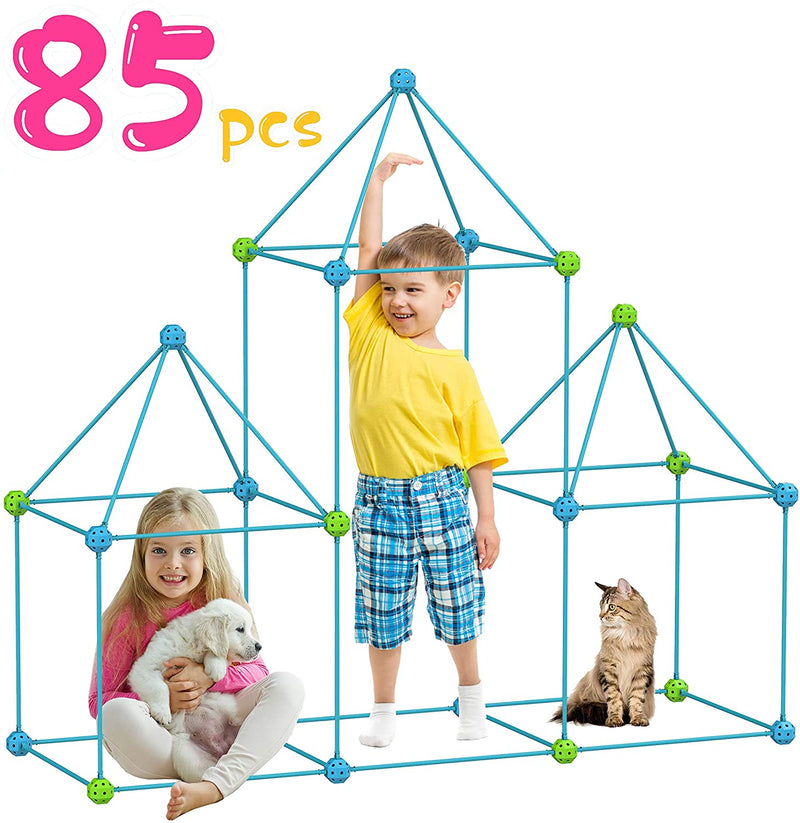 KITEOAGE Construction Fort Building Kits 85PCS Via Amazon