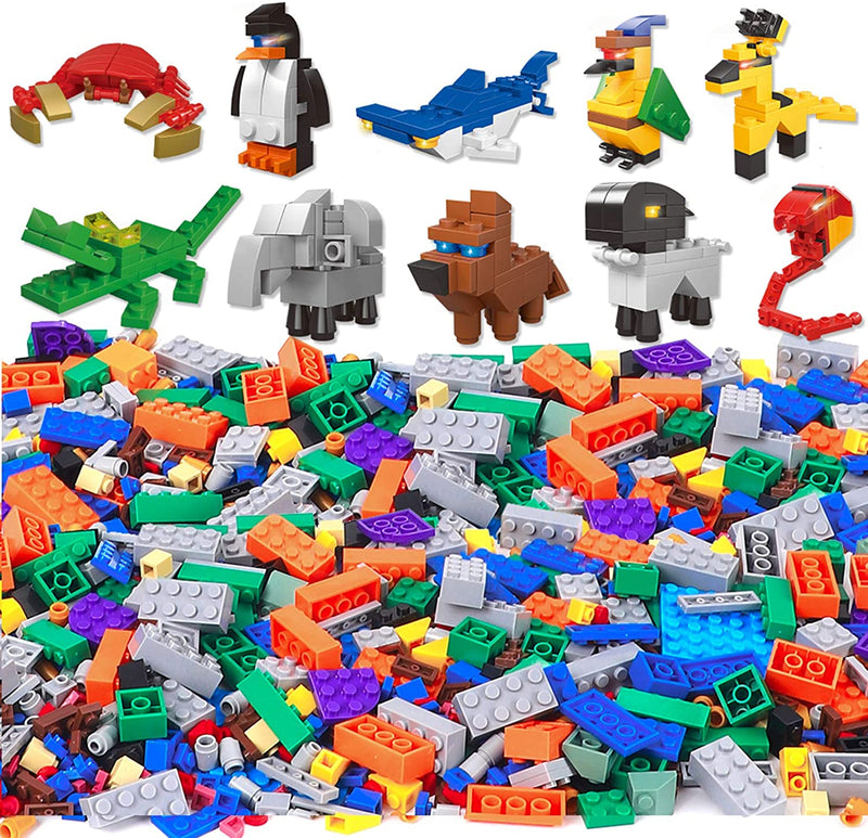 1100 Pieces Building Bricks Set for Kids Via Amazon