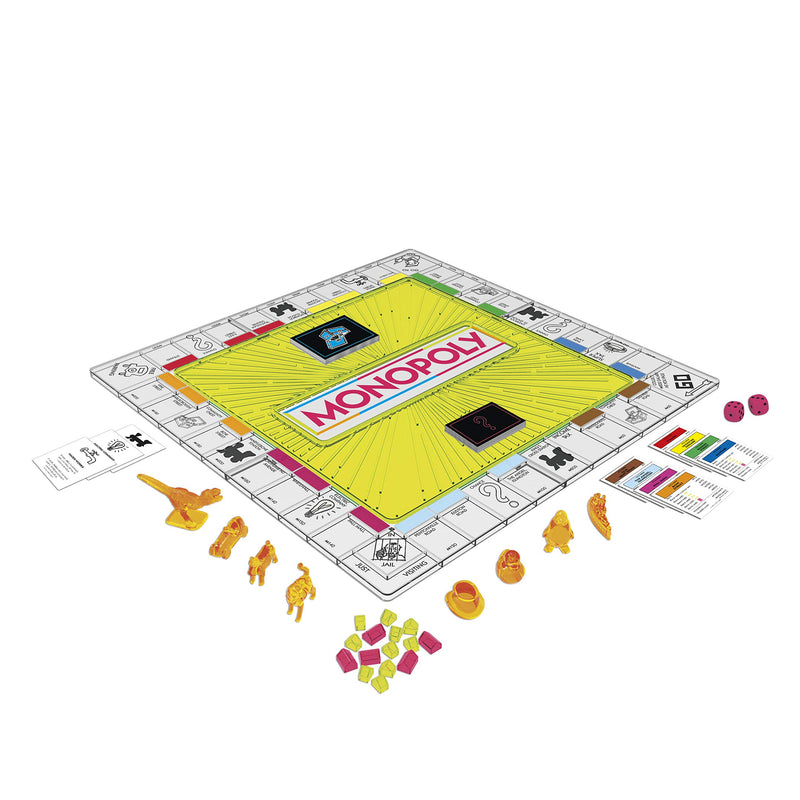 Monopoly Neon Pop Board Game for Kids, for 2-6 Players Via Walmart