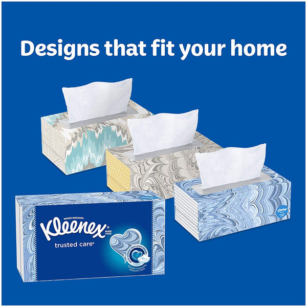 28 Count Of Kleenex Trusted Care Everyday Facial Tissues,144 Count Each Via Amazon