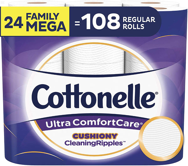 24 Count Cottonelle Ultra ComfortCare Toilet Paper Via Amazon