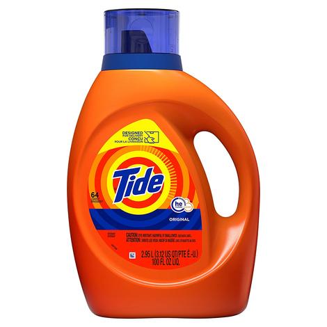 Tide Turbo Clean HE 100oz Laundry Detergent Liquid (3-Count) Via Amazon