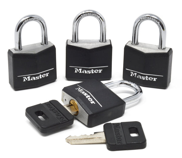 4 Pack Master Padlock with Key Via Amazon