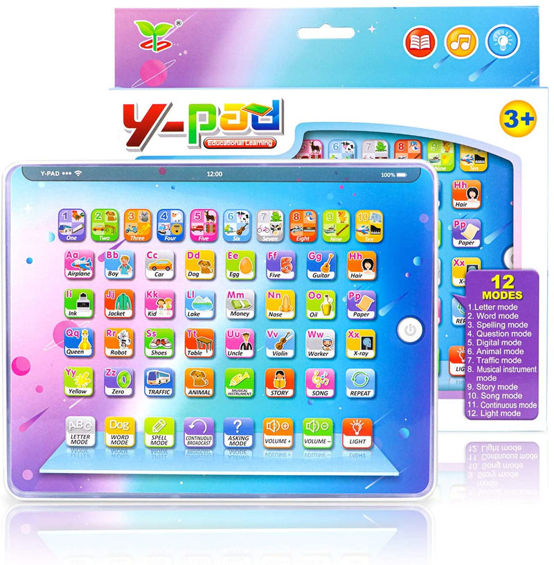 Kids Learning Tablet Toys with Safety Eye Protection Screen Via Amazon