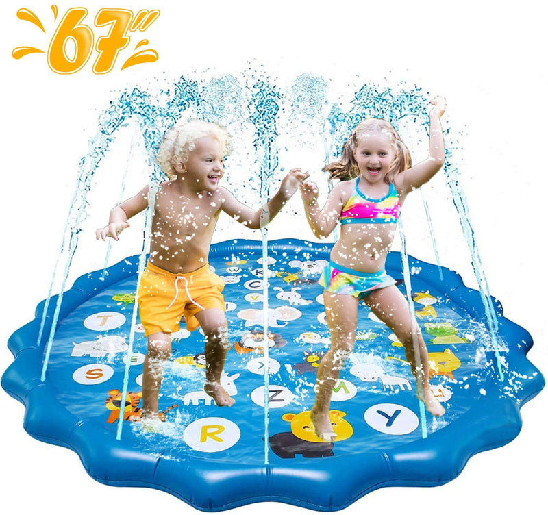 Kids Splash Pad Play Mat 67” Via Amazon