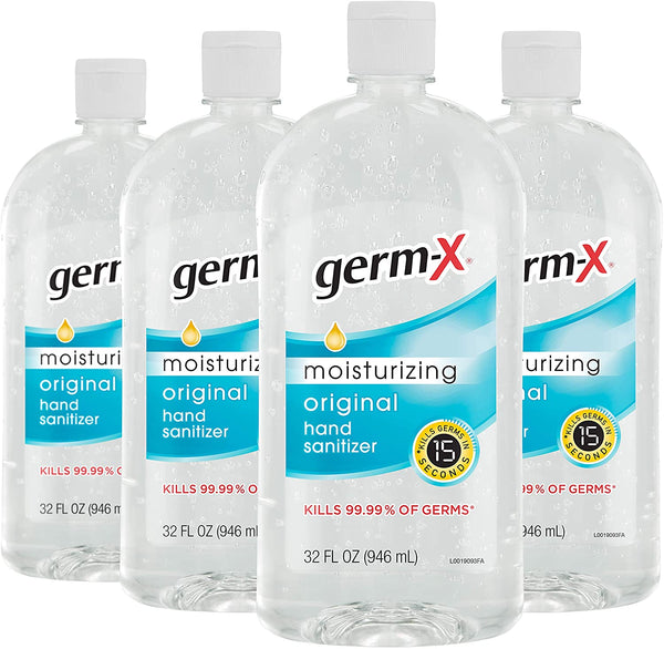 4 Pack  Germ-X Hand Sanitizer, Original, 32 Fluid Ounce, 128 Fl Ounce