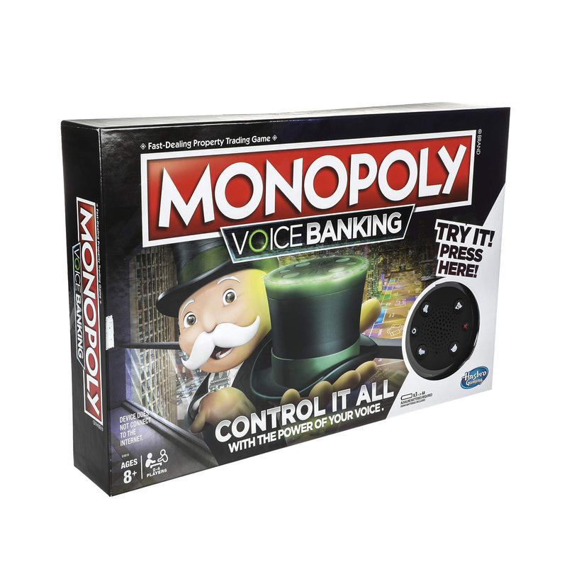 Monopoly Voice Banking Electronic Family Board Game Via Amazon