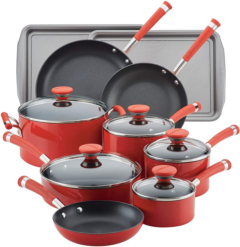 Circulon Acclaim Nonstick Cookware Pots and Pans Set, 15 Piece Via Amazon