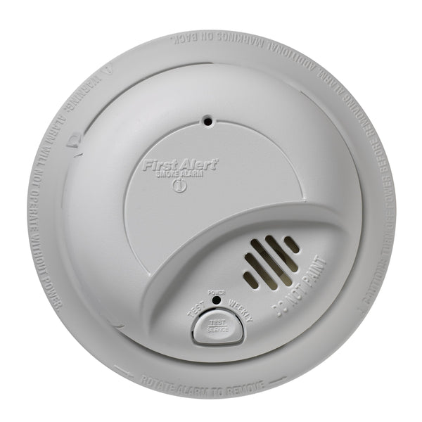 6 Pack First Alert Smoke Detector Alarm | Hardwired with Backup Battery, Via Amazon