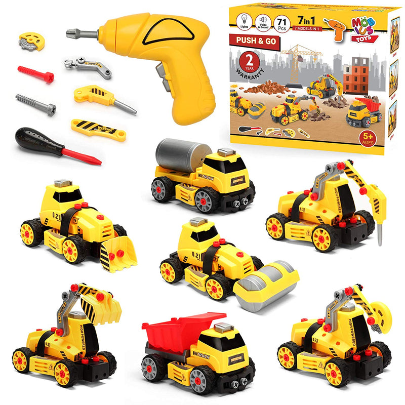 7 in 1 Take Apart Truck Construction Set Via Amazon