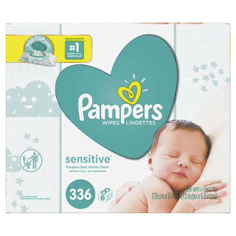 Pack Of 336 Pampers Sensitive Water Baby Wipes Via Amazon