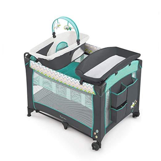 Ingenuity Smart and Simple Packable Portable Playard with Changing Table Via Amazon