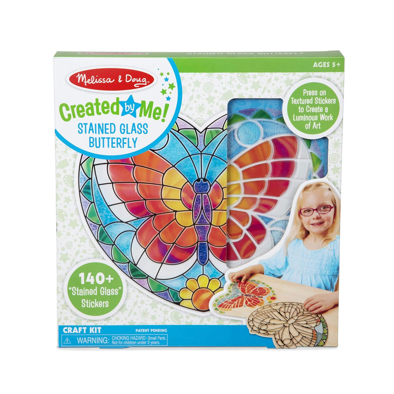 Melissa & Doug Created by Me! Peel-and-Press Stained Glass Butterfly Craft Kit Via Amazon