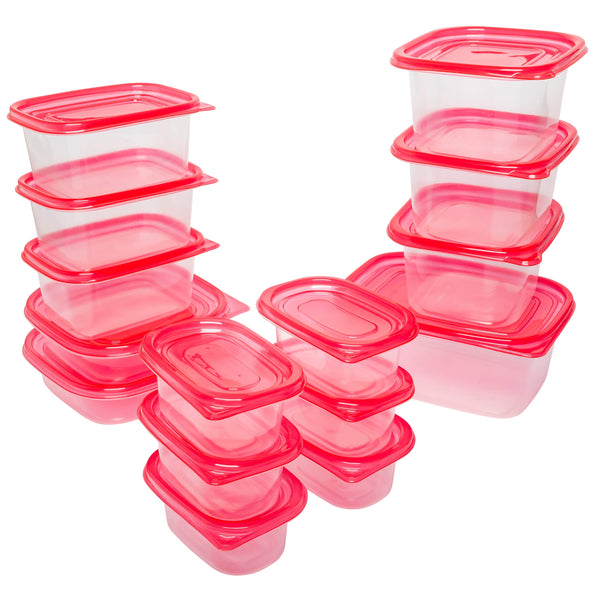 Lux Decor Food Storage Containers - 30 Piece Set - Microwave/Dishwasher Safe Via Amazon