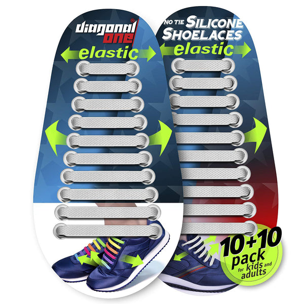 DIAGONAL ONE No Tie Shoelaces for Kids and Adults Via Amazon