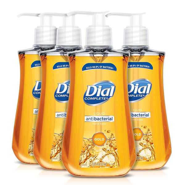 Dial Antibacterial Liquid Hand Soap, Gold, (Count of 4) Via Amazon
