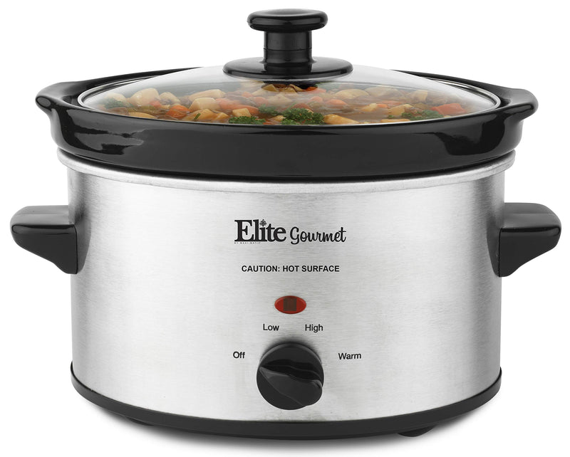 Elite Gourmet MST-275XS Electric Slow Cooker, 2 Qt Capacity Via Amazon