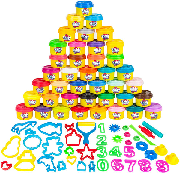 KIDDY DOUGH 40 Pack of Birthday Party Favors Bulk Dough & Clay Pack Via Amazon