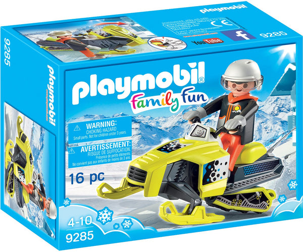 PLAYMOBIL Snowmobile Building Set Via Amazon