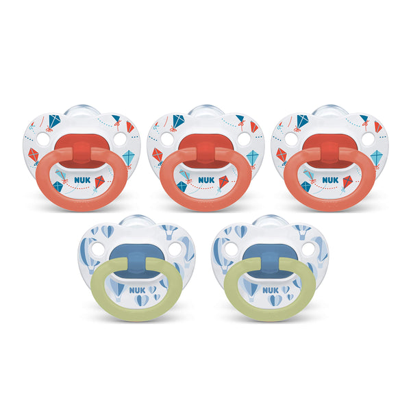 NUK Orthodontic Pacifiers, 0-6 & 6-18 Months, 5-Pack Via Amazon
