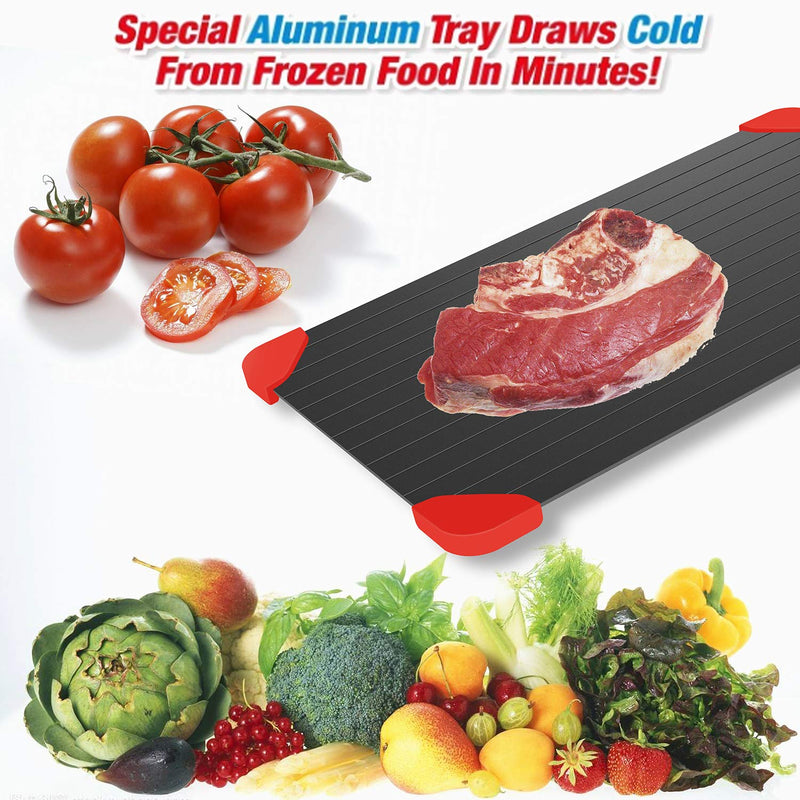 Defrost Tray Frozen Food Quickly, Thaws Frozen Food Via Amazon
