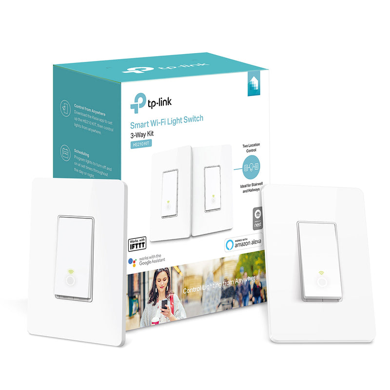 Kasa Smart Wi-Fi Light Switch, 3-Way Kit by TP-Link - Works with Alexa and Google Assistant