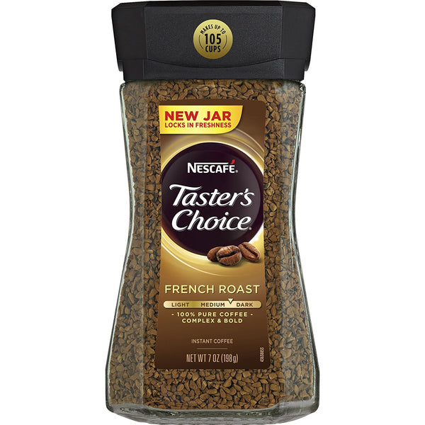 6 Pack Of Nescafe Taster’s Choice French Roast Instant Coffee 7oz Jars Via Amazon