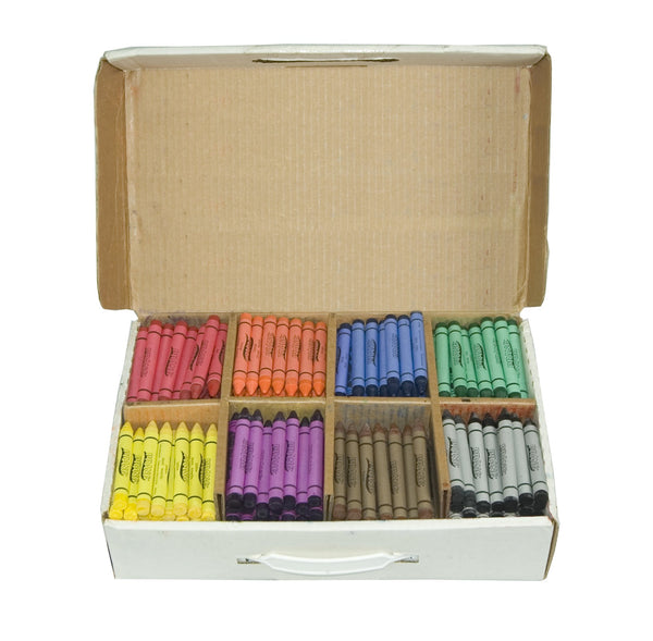 Prang Crayons Master Pack, Large Size, 8 Assorted Colors, 400 Count Via Amazon