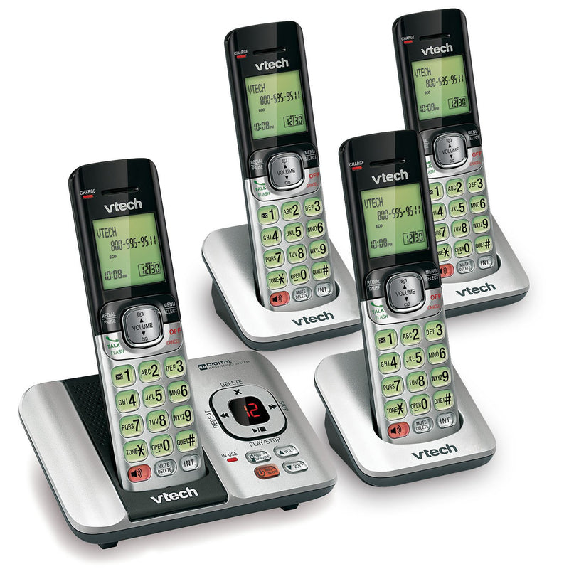 VTech Phone Answering System with Caller ID/Call Waiting, 4 Cordless Handsets,  Via Amazon