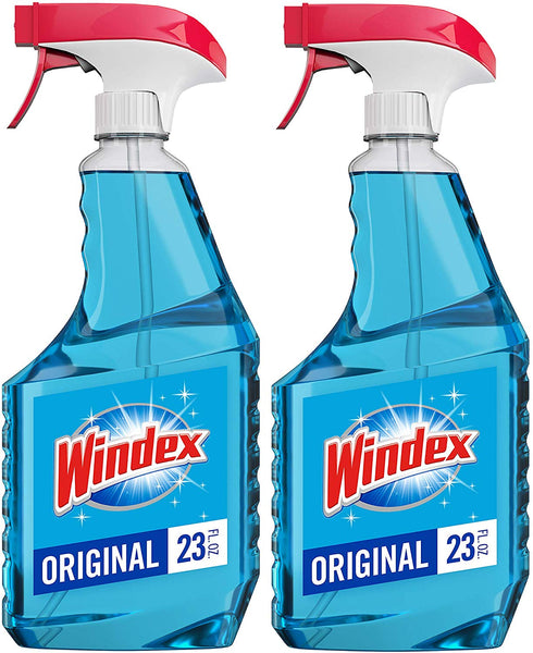 2 Count Windex Glass Cleaner Spray Bottle Via Amazon