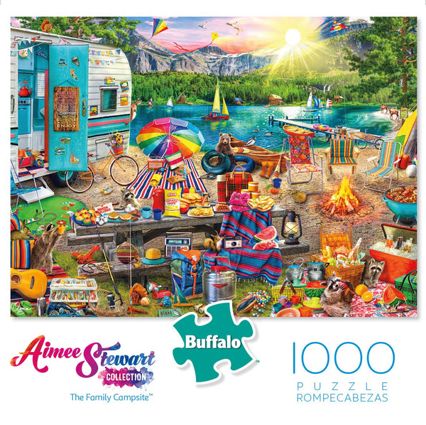 Buffalo Games - Aimee Stewart - The Family Campsite - 1000 Piece Jigsaw Puzzle Via Amazon