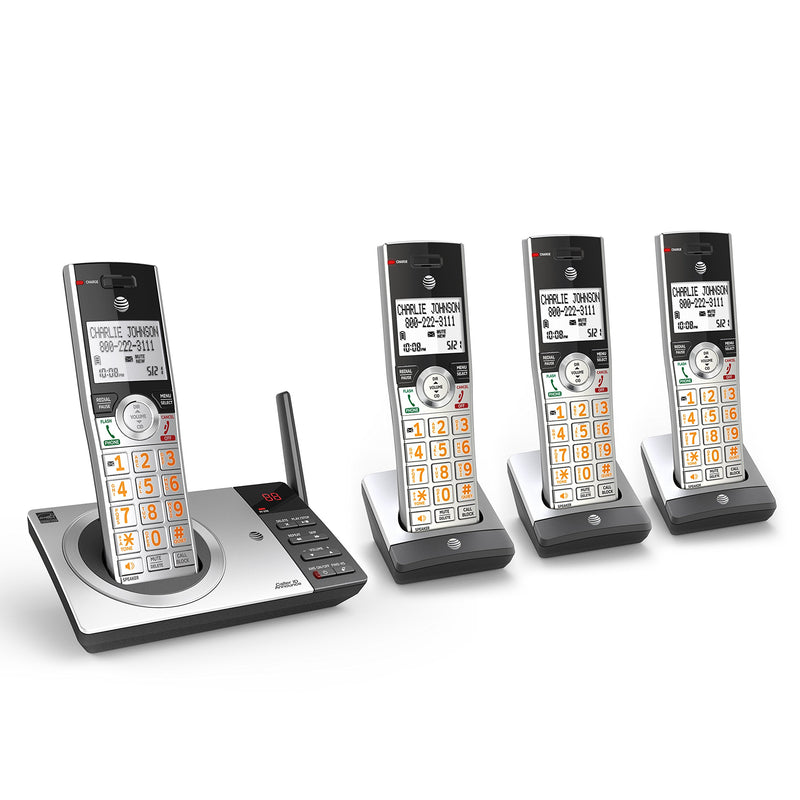 AT&T DECT 6.0 Expandable Cordless Phone Answering System w/ 4 Handsets Via Amazon