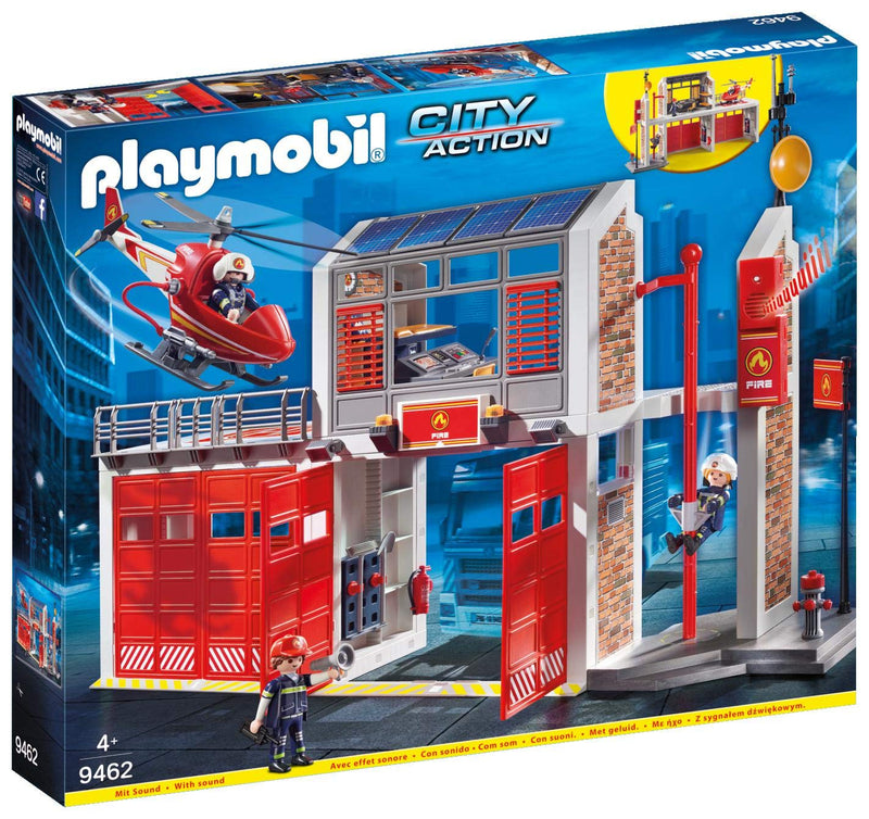 PLAYMOBIL Fire Station Via Amazon