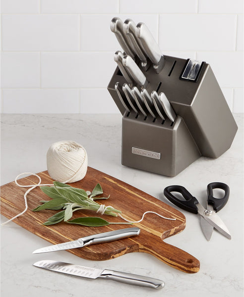 KitchenAid KKFSS16CS Architect Series 16-Pc. Cutlery Set Via Mayc's SALE $59.99 + Free Store Pickup! (Reg $169.99)