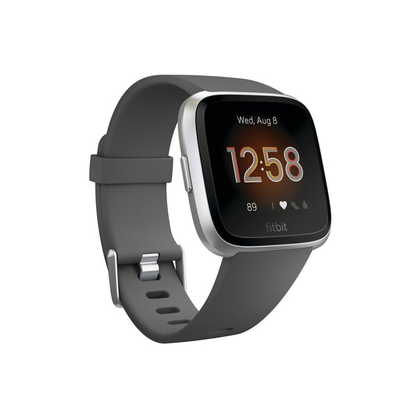 Fitbit Versa LITE Edition Smartwatch, Charcoal/Silver Aluminum Via Walmart
