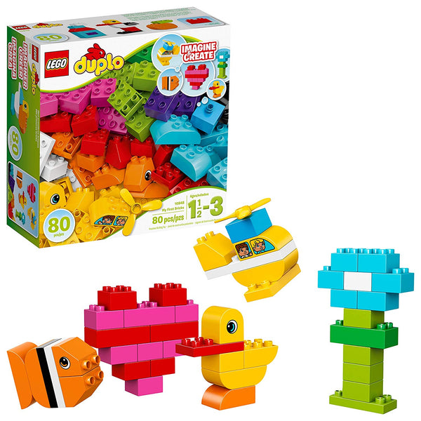 LEGO 80-Pieces Duplo My First Bricks 10848 Colorful Toys Building Kit Via Amazon